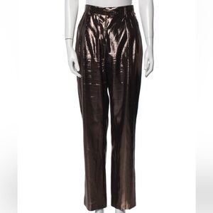 Alberta Ferretti Bronze Pants
